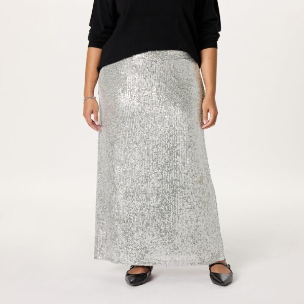 The Drop Women's Adela Sequin Maxi Skirt