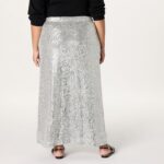 The Drop Women's Adela Sequin Maxi Skirt