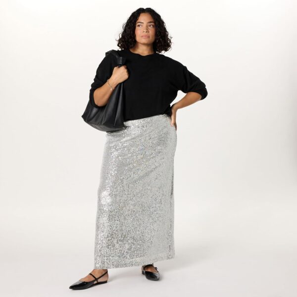 The Drop Women's Adela Sequin Maxi Skirt