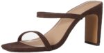 The Drop Women's Avery Square Toe Two Strap High Heeled Sandal