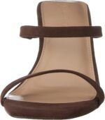 The Drop Women's Avery Square Toe Two Strap High Heeled Sandal