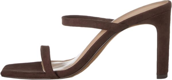 The Drop Women's Avery Square Toe Two Strap High Heeled Sandal