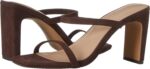 The Drop Women's Avery Square Toe Two Strap High Heeled Sandal