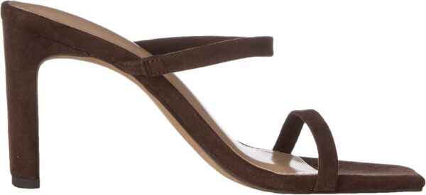 The Drop Women's Avery Square Toe Two Strap High Heeled Sandal