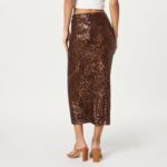 The Drop Women's Bianca Sequin Midi Skirt