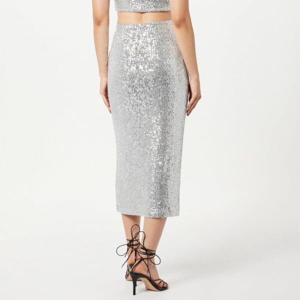 The Drop Women's Bianca Sequin Midi Skirt