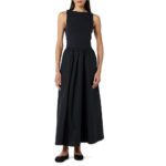 The Drop Women's Dia Mixed Fabric Midi Tank Dress