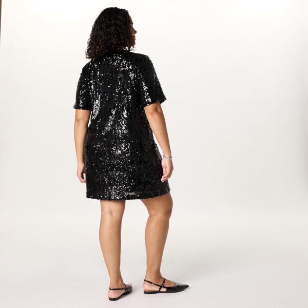 The Drop Women's Reina Sequin T-Shirt Dress