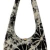 TIE DYE Bohemian Hipster Hobo Boho Hippie Crossbody Bag Purse Black Tone 39"