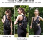 TITECOUGO Small Sling Bag, Lightweight Crossbody Backpack for Men Women, Shoulder Bag for Sports and Outdoor