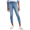 Tommy Hilfiger Womens Blue High Rise Cropped Denim Ankle Jeans 16 BHFO 1737