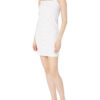 Tommy Hilfiger Women's Snap Front Bodycon Ribbed Tube Mini Dress