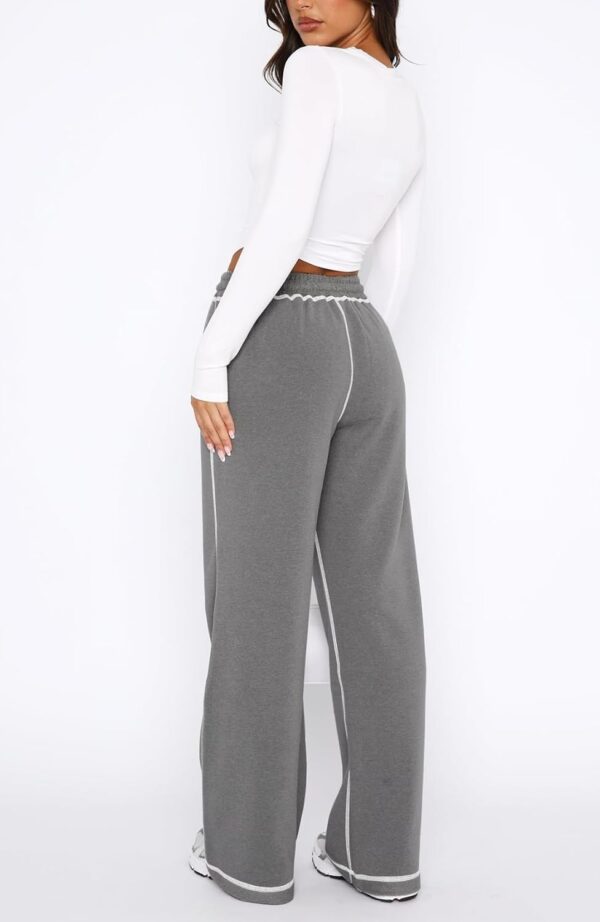 Track Pants Women - Soft Wide Leg Sweatpants Women Drawstring Lounge Pants Women Joggers with Pockets