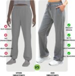 Track Pants Women - Soft Wide Leg Sweatpants Women Drawstring Lounge Pants Women Joggers with Pockets