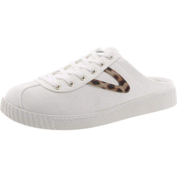 Tretorn Womens Easy Nylite White Slip-On Sneakers 8.5 Medium (B,M) BHFO 1185