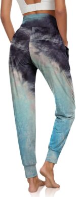 UEU Women's Cozy Yoga Joggers Pants Loose Workout Sweatpants Comfy Lounge Pants with Pockets