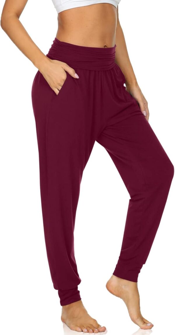 UEU Women's Cozy Yoga Joggers Pants Loose Workout Sweatpants Comfy Lounge Pants with Pockets