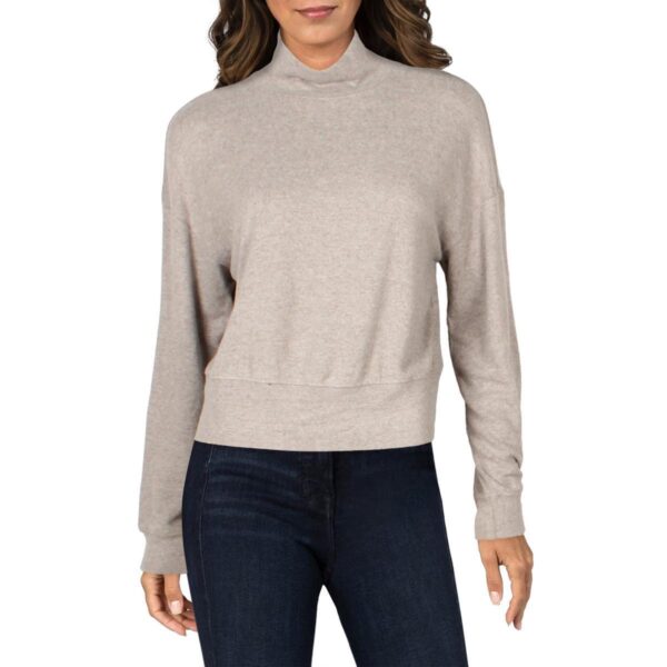 VELVET BY GRAHAM & SPENCER Womens Tami Gray Mock Turtleneck Sweater S BHFO 8812