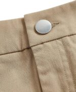 Verdusa Women's High Waist A Line Pleated Short Cargo Skirt with Pocket