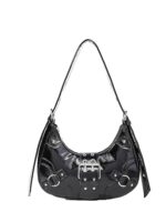 Verdusa Women's Studded PU Leather Clutch Shoulder Tote Handbag Adjustable Strap Boho Bags