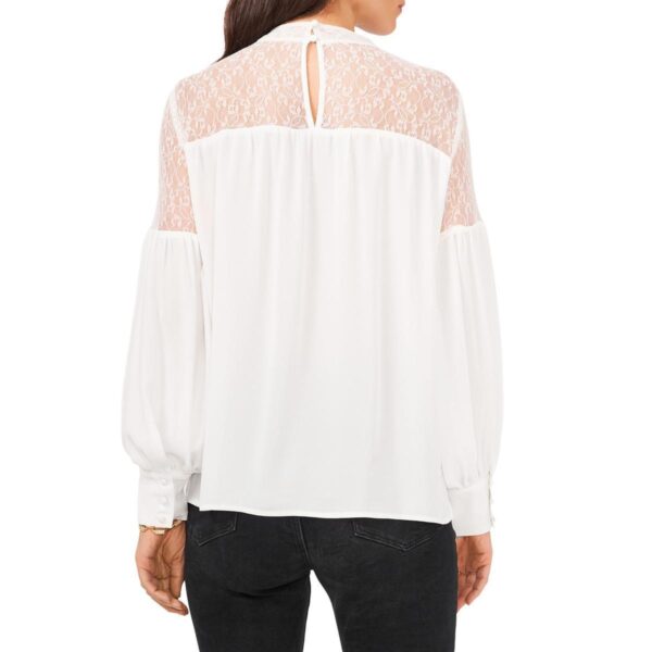 Vince Camuto Womens Ivory Lace Dressy Top Blouse Shirt S BHFO 6129