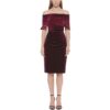 Vince Camuto Womens Purple Velvet Mini Cocktail and Party Dress 4 BHFO 7837