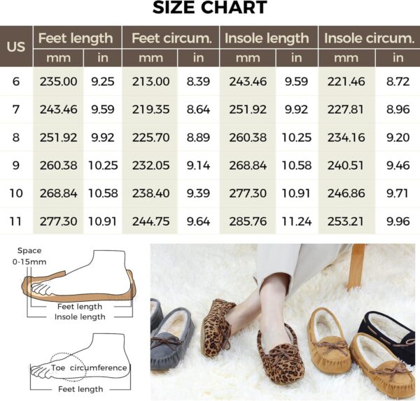 Vonair Women's Moccasin Slippers Micro Suede Warm Faux Fur Pile Lined Lace-Up Cozy Bow Indoor & Outdoor Moccasins Slip On Loafers Shoes for Women