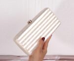 Women Acrylic Clutch Purse Marbled Evening Shoulder Bag for Wedding Cocktail Party Prom