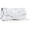 Women Evening Clutch Bags Satin Rhinestone Fromal Party Purse for Wedding Cocktail Prom Clutches