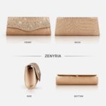 Women Evening Clutch Bags Satin Rhinestone Fromal Party Purse for Wedding Cocktail Prom Clutches