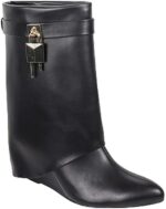 Women Mid-Calf Wedge Boot