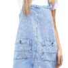 Womens Denim Overalls Dress Casual Summer Jeans Adjustable Strap Short Rompers with Pockets