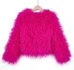 Women's Shaggy Faux Fur Outwear Coat Jacket Long Sleeve Warm Winter