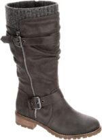 XAPPEAL Chelsey - Women's Tall Knee High Fashion Riding Boots with Buckle Accent