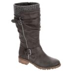 XAPPEAL Chelsey - Women's Tall Knee High Fashion Riding Boots with Buckle Accent