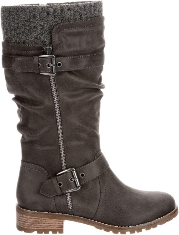 XAPPEAL Chelsey - Women's Tall Knee High Fashion Riding Boots with Buckle Accent