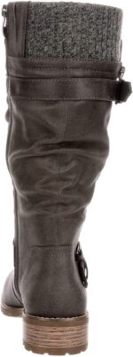 XAPPEAL Chelsey - Women's Tall Knee High Fashion Riding Boots with Buckle Accent