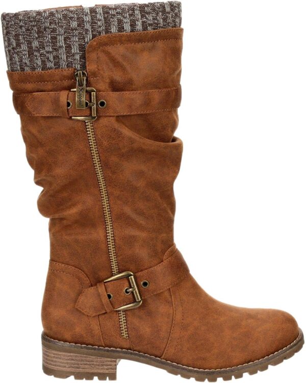 XAPPEAL Chelsey - Women's Tall Knee High Fashion Riding Boots with Buckle Accent