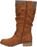 XAPPEAL Chelsey - Women's Tall Knee High Fashion Riding Boots with Buckle Accent