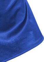 ZAFUL Women's Satin Sleeveless Spaghetti Strap Mini Dress Sexy Slip Cowl Neck Silky Cocktail Party Dresses