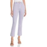 7 For All Mankind Womens Purple High Ride Cropped Flared Jeans 26 BHFO 6956