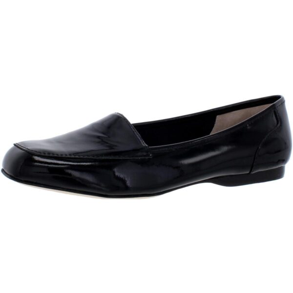 Array Womens Freedom Black Slip On Loafers Shoes 9 Narrow (AA,N) BHFO 4305