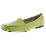 Array Womens Freedom Green Leather Loafers Shoes 12 Narrow (AA,N) BHFO 3436