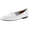 Array Womens Freedom White Leather Loafers Shoes 11 Medium (B,M) BHFO 9860