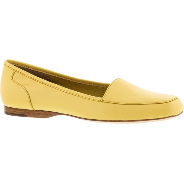 Array Womens Freedom Yellow Leather Loafers Shoes 10.5 Narrow (AA,N) BHFO 6457