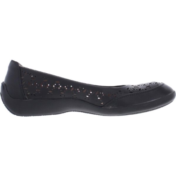 Array Womens Jordan Black Laser Cut Ballet Flats Shoes 9 Wide (C,D,W) BHFO 8211