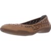 Array Womens Jordan Tan Laser Cut Ballet Flats Shoes 6.5 Wide (C,D,W) BHFO 8758