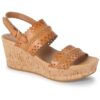 Baretraps Womens Rene Faux Leather Cork Platform Sandals Shoes BHFO 7875