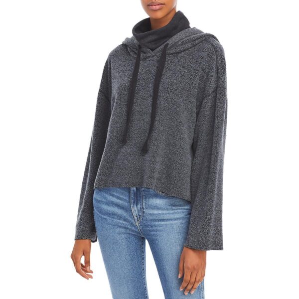 Bella Dahl Womens Gray Fleece Comfy Sweatshirt Hoodie Loungewear L BHFO 7359