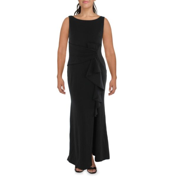 Betsy & Adam Womens Ruched Side Slit Evening Evening Dress Gown BHFO 6530